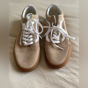 Vans Tan and White Women's Shoes